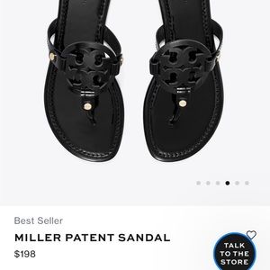 Tory Burch Miller Patent Sandal